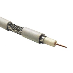 Антенный кабель в нарезку NETKO 51157 RG-6U (CCS, AL), белый