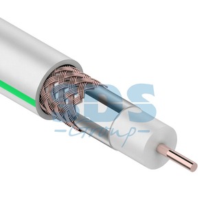 Антенный кабель в нарезку Rexant 01-2431-10 SAT 703B+Cu/Al/Cu, (75%), 75 Ом (10 метров)