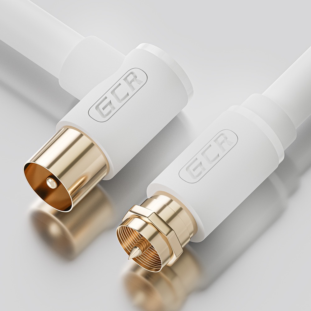 Антенный кабель готовый Greenconnect GCR-52337 1.0m