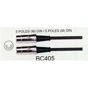 Кабель аудио 1xDIN - 1xDIN Soundking BC405 5.0m