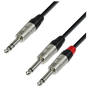 Кабель аудио 1xJack - 2xJack Adam Hall K4YVPP0300 3.0m