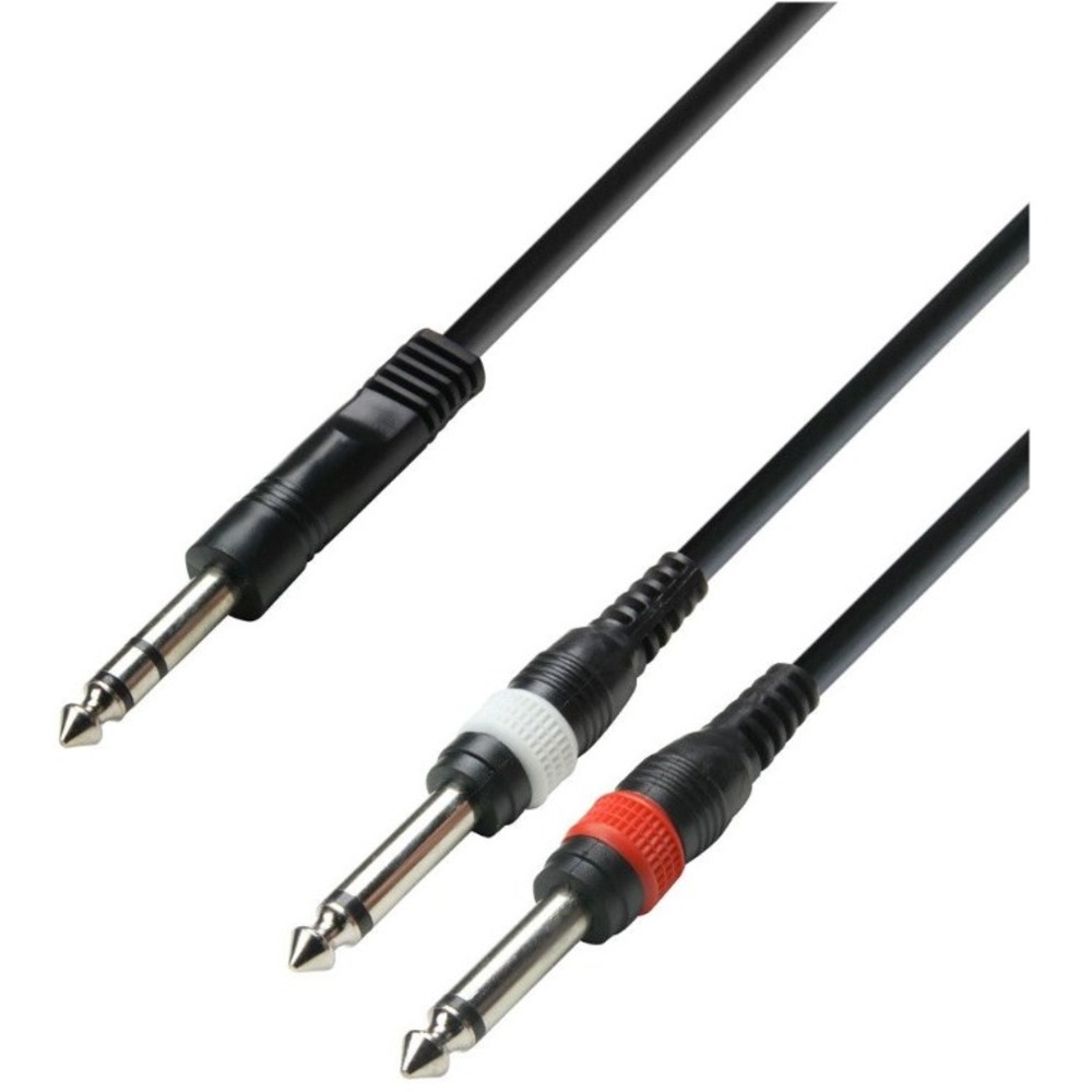 Кабель аудио 1xJack - 2xJack Adam Hall K3YVPP0100 1.0m