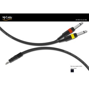 Кабель аудио 1xMini Jack - 1xJack MrCable AYJMJ-03-HS 3.0m