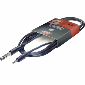 Кабель аудио 1xMini Jack - 1xJack Stagg SAC3MPSPS 3.0m