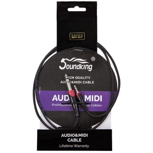 Кабель аудио 1xMini Jack - 1xJack Soundking BJJ202 1.0m