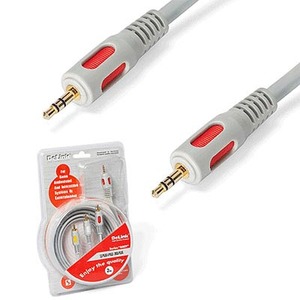 Кабель аудио 1xMini Jack - 1xMini Jack DeLink MiniJack-MiniJack Gray 2.0m