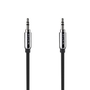 Кабель аудио 1xMini Jack - 1xMini Jack Belkin F8Z181ea03-BLKG 0.9m