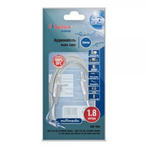 Кабель аудио 1xMini Jack - 1xMini Jack Belsis BW1444 1.8m