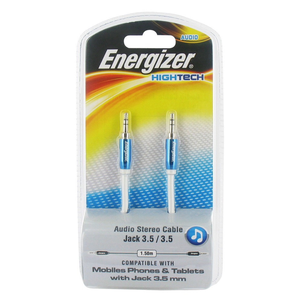 Кабель аудио 1xMini Jack - 1xMini Jack Energizer LCAEHJACKBL2 1.5m