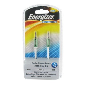 Кабель аудио 1xMini Jack - 1xMini Jack Energizer LCAEHJACKGR2 1.5m