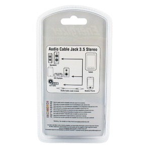 Кабель аудио 1xMini Jack - 1xMini Jack Energizer LCAEHJACKOR2 1.5m