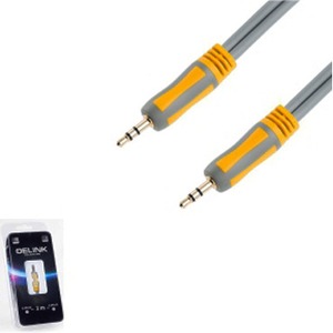 Кабель аудио 1xMini Jack - 1xMini Jack DeLink MiniJack-MiniJack Gray (NEW) 2.0m