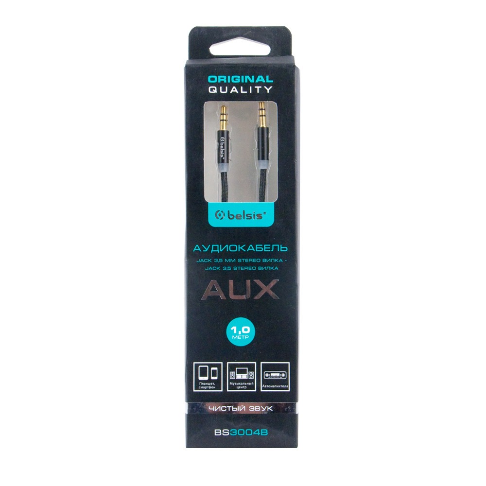 Кабель аудио 1xMini Jack - 1xMini Jack Belsis BS3004B 1.0m