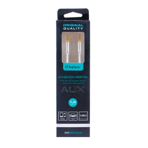Кабель аудио 1xMini Jack - 1xMini Jack Belsis BS3004W 1.0m