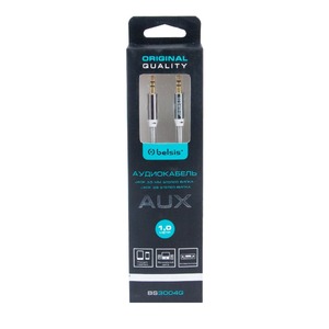 Кабель аудио 1xMini Jack - 1xMini Jack Belsis BS3004G 1.0m