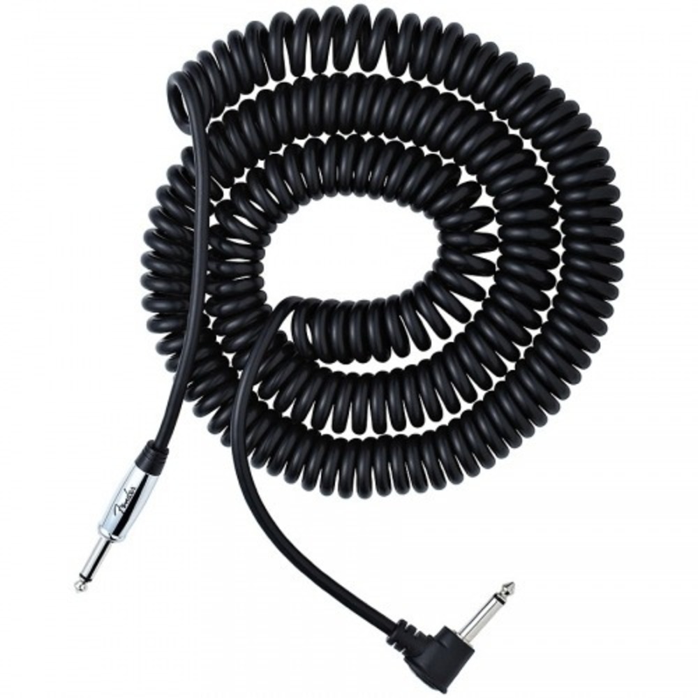 Кабель инструментальный Fender KOIL KORD - 30 PREMIUM INSTRUMENT CABLE BLACK