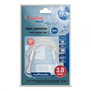 Удлинитель 1xMini Jack - 1xMini Jack Belsis BW1446 3.0m