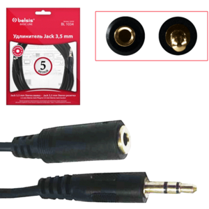 Удлинитель 1xMini Jack - 1xMini Jack Belsis BL1034 5.0m