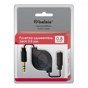 Удлинитель 1xMini Jack - 1xMini Jack Belsis BGL1180 0.8m