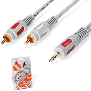 Кабель аудио 1xMini Jack - 2xRCA DeLink MiniJack-2RCA Gray 7.0m
