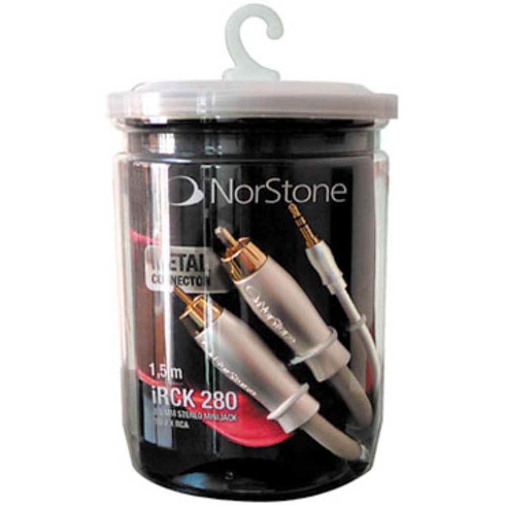 Кабель аудио 1xMini Jack - 2xRCA Norstone iRCK 280 1.5m
