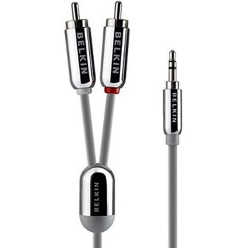 Кабель аудио 1xMini Jack - 2xRCA Belkin F8Z180ea07-GLD 2.1m