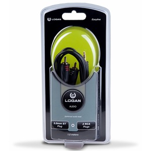 Кабель аудио 1xMini Jack - 2xRCA Logan EL103-0150 1.5m