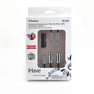 Кабель аудио 1xMini Jack - 2xRCA Belsis BT2103