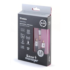 Кабель аудио 1xMini Jack - 2xRCA Belsis SM1841 1.0m