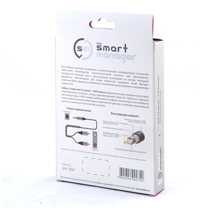 Кабель аудио 1xMini Jack - 2xRCA Belsis SM1841 1.0m