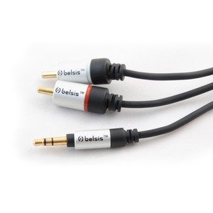 Кабель аудио 1xMini Jack - 2xRCA Belsis SM1841 1.0m