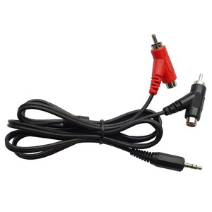Кабель аудио 1xMini Jack - 2xRCA Apart CMJRY 1.5m