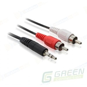 Кабель аудио 1xMini Jack - 2xRCA Greenconnect GC-AVC03 15.0m