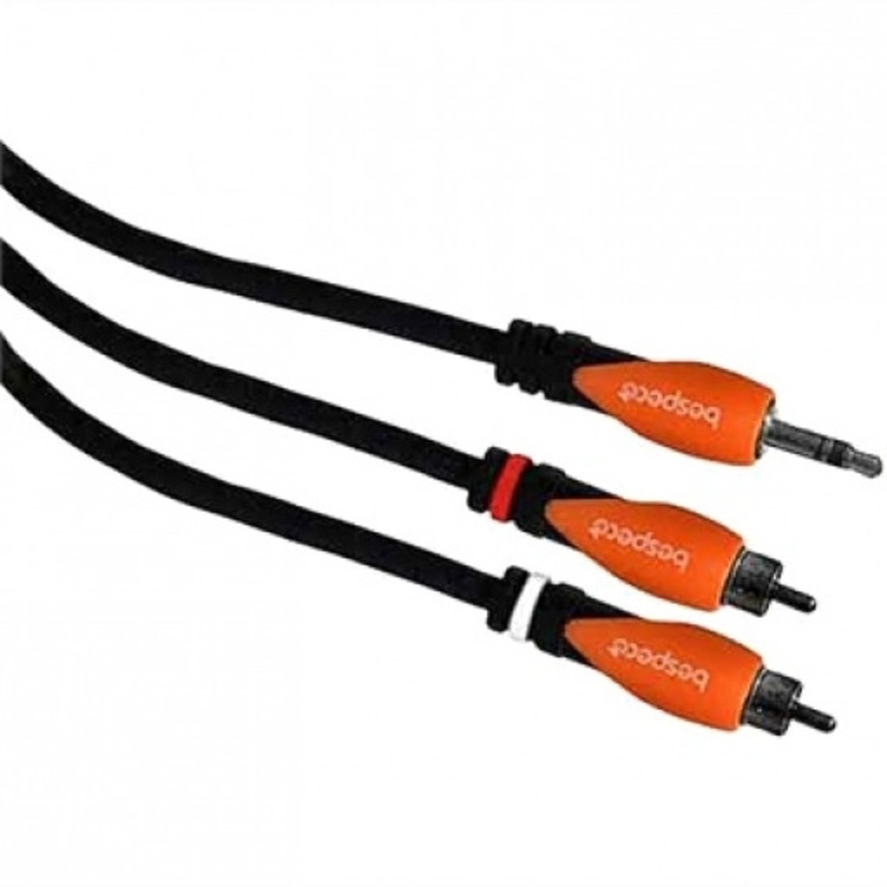 Кабель аудио 1xMini Jack - 2xRCA Bespeco SLYMSR300 3.0m