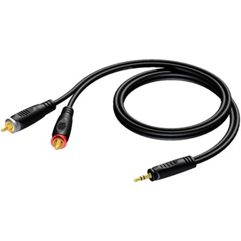 Кабель аудио 1xMini Jack - 2xRCA Procab REF711/10 10.0m
