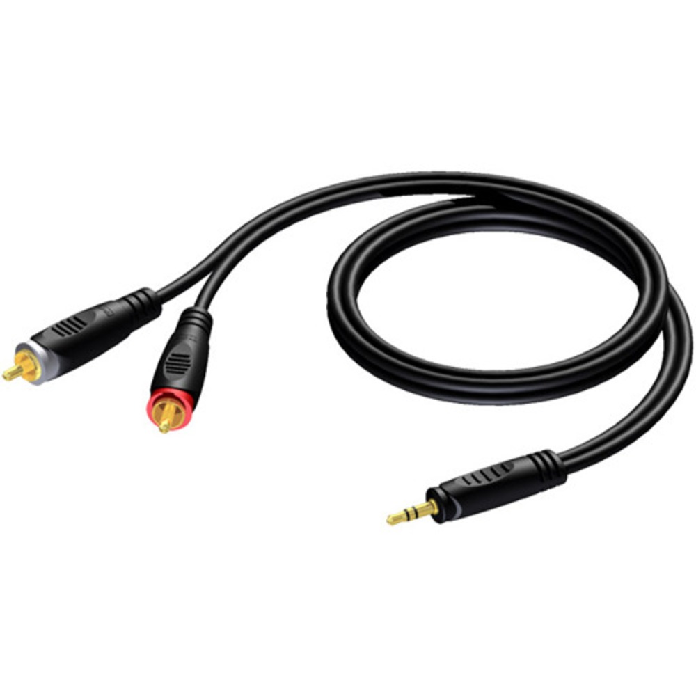 Кабель аудио 1xMini Jack - 2xRCA Procab REF711/5 5.0m