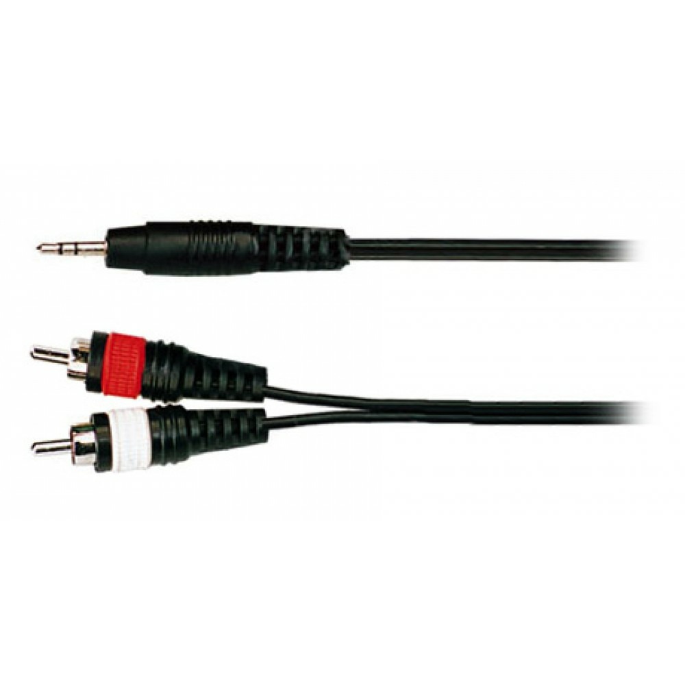 Кабель аудио 1xMini Jack - 2xRCA Soundking BB413 2.0m