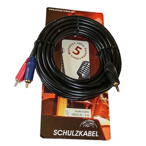 Кабель аудио 1xMini Jack - 2xRCA Schulz Kabel GRCA 32 3.0m