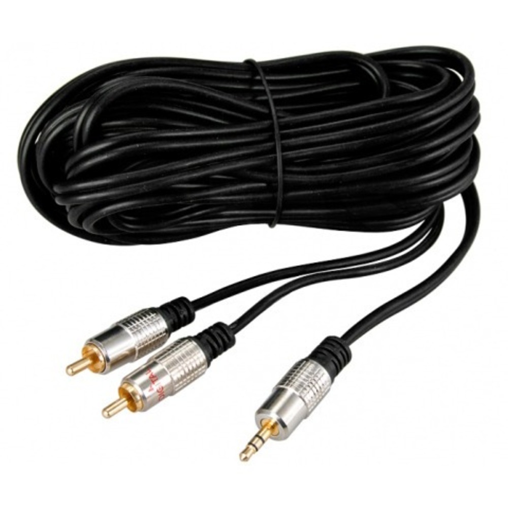 Кабель аудио 1xMini Jack - 2xRCA Konoos KCAP-352-10 10.0m