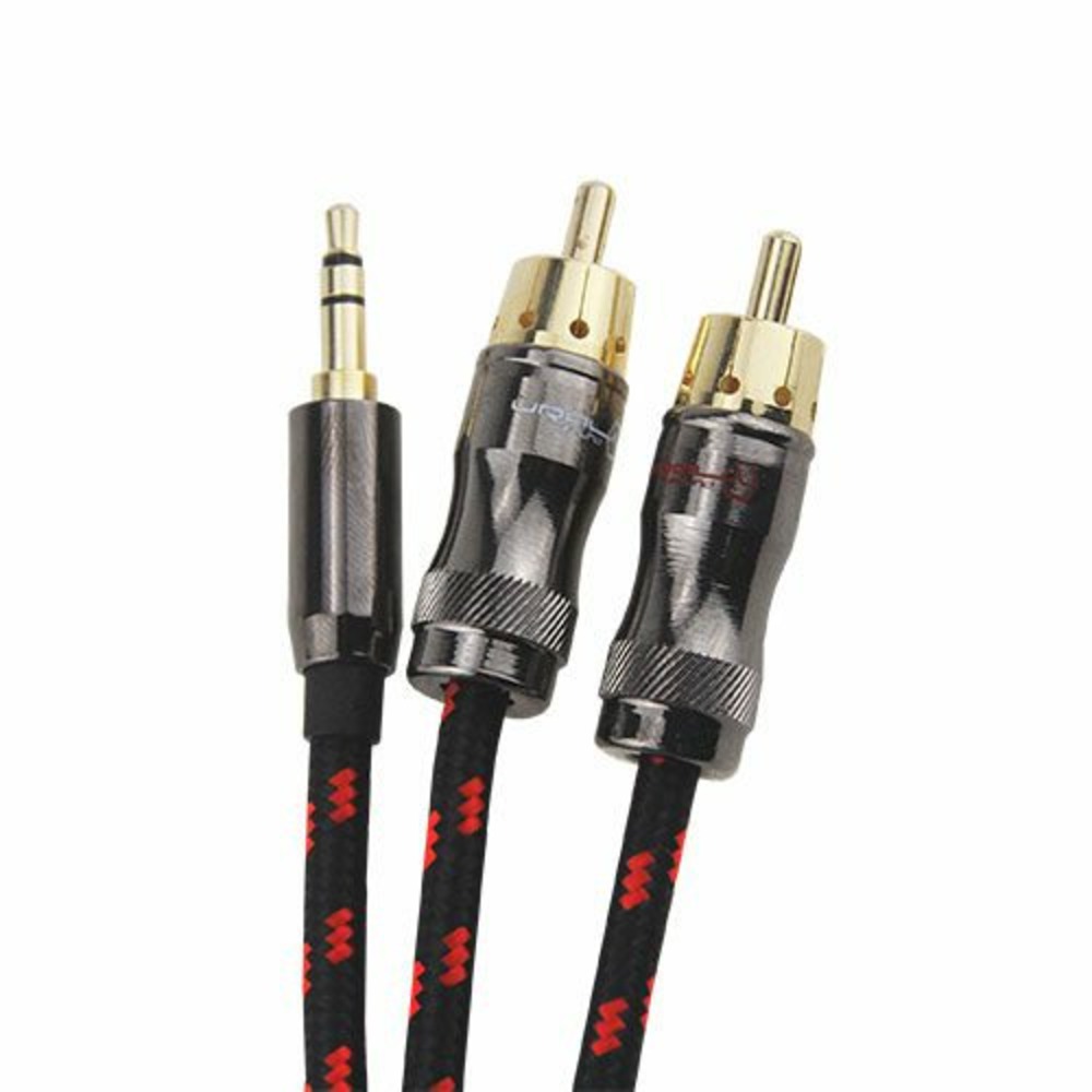 Кабель аудио 1xMini Jack - 2xRCA Урал Decibel Mini Jack - 2RCA 15 1.5m