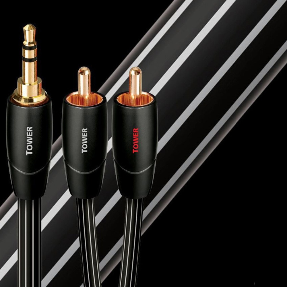 Кабель аудио 1xMini Jack - 2xRCA Audioquest Tower 3.5mm-RCA 0.6m