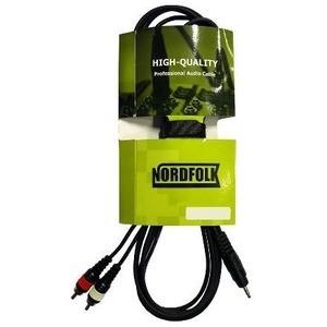Кабель аудио 1xMini Jack - 2xRCA NORDFOLK NYC028 3.0m