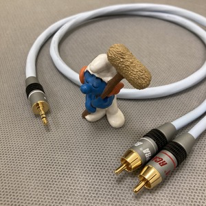 Кабель аудио 1xMini Jack - 2xRCA Supra BiLine MP-2RCA Blue 1.0m