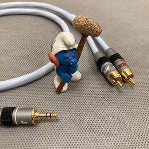Кабель аудио 1xMini Jack - 2xRCA Supra BiLine MP-2RCA Blue 2.0m