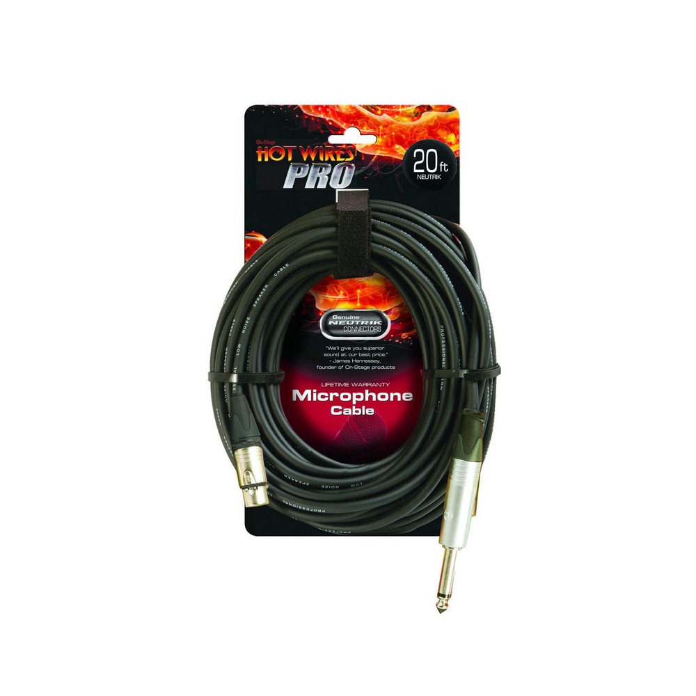 Кабель аудио 1xJack - 1xXLR OnStage MC-25NN HZ 7.62m