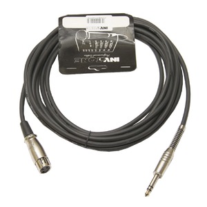Кабель аудио 1xJack - 1xXLR Invotone ACM1005FS/BK 5.0m