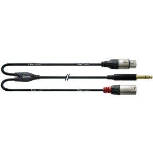 Кабель аудио 1xJack - 2xXLR Cordial CFY 1,8 VFM 1.8m