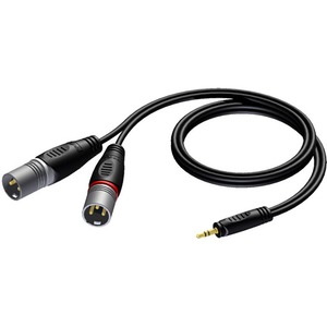 Кабель аудио 1xMini Jack - 2xXLR Procab REF712/3 3.0m