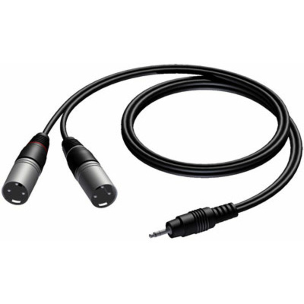 Кабель аудио 1xMini Jack - 2xXLR Procab CAB712/3 3.0m