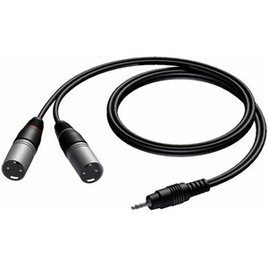 Кабель аудио 1xMini Jack - 2xXLR Procab CAB712/3 3.0m